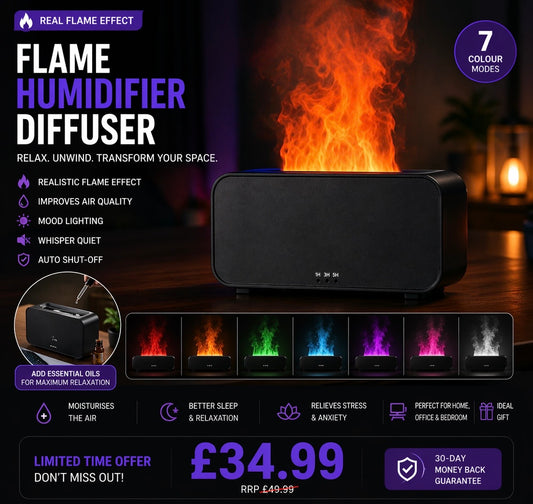 Flame Humidifier Diffuser