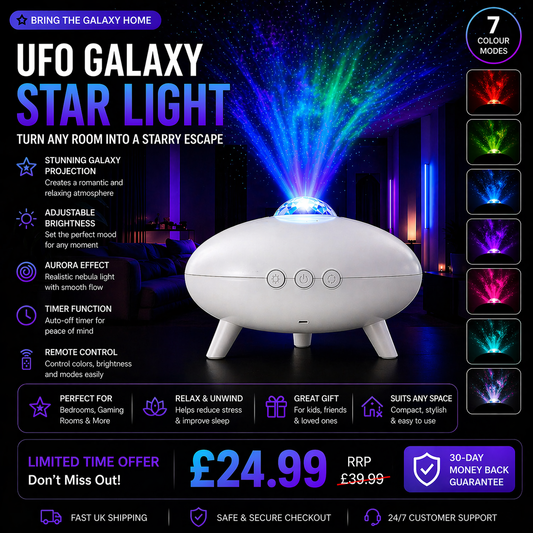 UFO Star Light Colorful Projection Lamp Projector